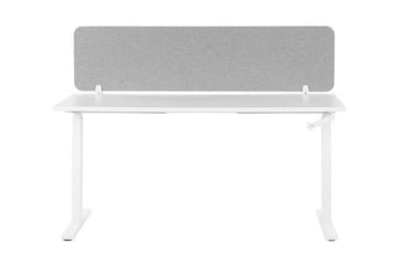 Avskärmning för skrivbord 180x40 cm grå WALLY - Vit - Inredning - Rumsavdelare - Avskärmning skrivbord