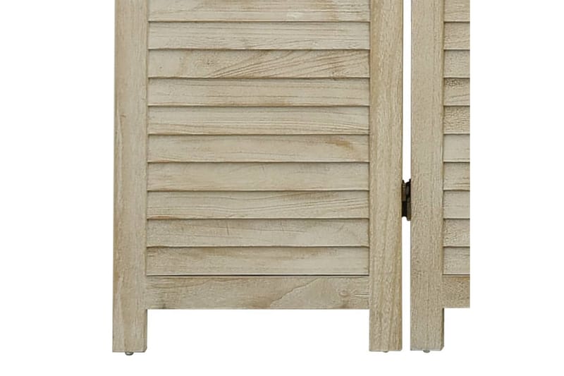 beBasic Rumsavdelare 3 paneler 105x165 cm massivt trä <strong>paulownia</strong> - Brown - Vikskärm - Rumsavdelare
