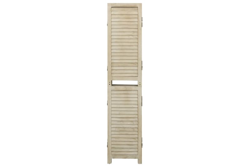 beBasic Rumsavdelare 4 paneler 140x165 cm massivt paulowniaträ - Brown - Inredning - Rumsavdelare - Vikskärm