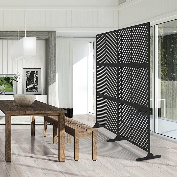 Insynsskydd | Inredningsskärm | 120x184 | Svart - Inredning - Rumsavdelare - Skärmvägg
