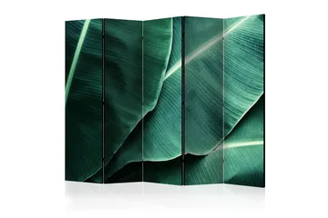 Kadira Fällbar Rumsavdelare 172x225 cm med Bananblad i Tyg - Grön - Inredning - Rumsavdelare - Vikskärm