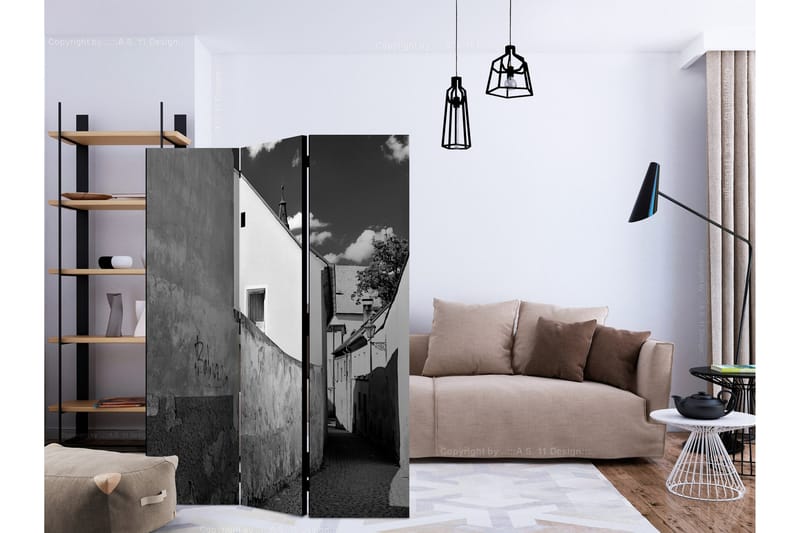 Kadira Rumsavdelare 135x172 cm - Svart/Vit - Inredning - Rumsavdelare - Vikskärm