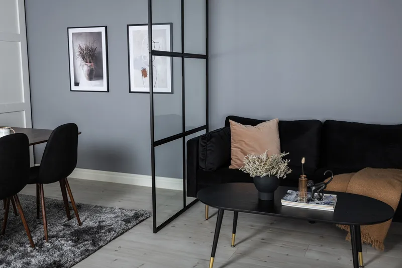 Leif Skärmvägg 120 cm - Svart - Inredning - Rumsavdelare - Skärmvägg