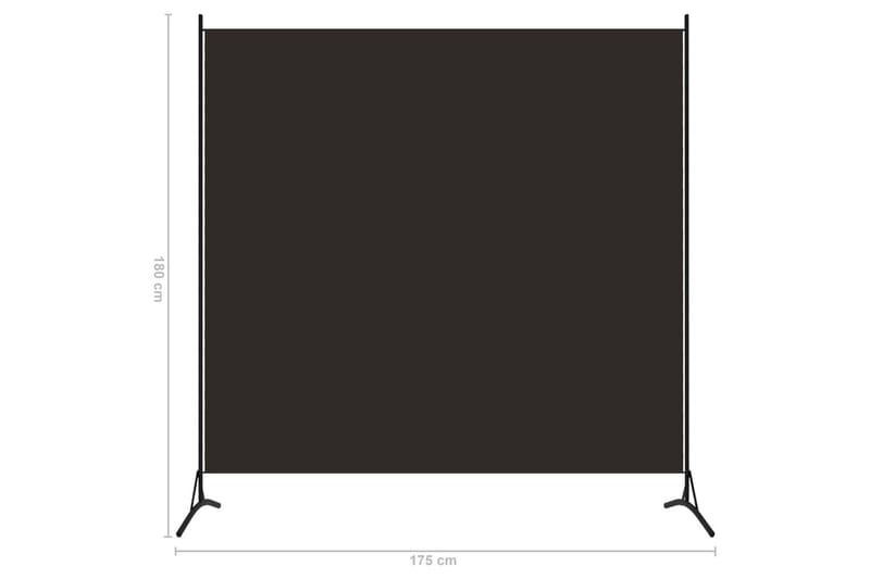 Rumsavdelare 1 panel brun 175x180 cm - Brun - Inredning - Rumsavdelare - Skärmvägg