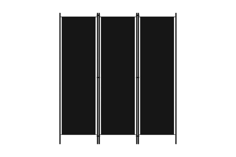 Rumsavdelare 3 paneler svart 150x180 cm - Svart - Rumsavdelare - Skärmvägg
