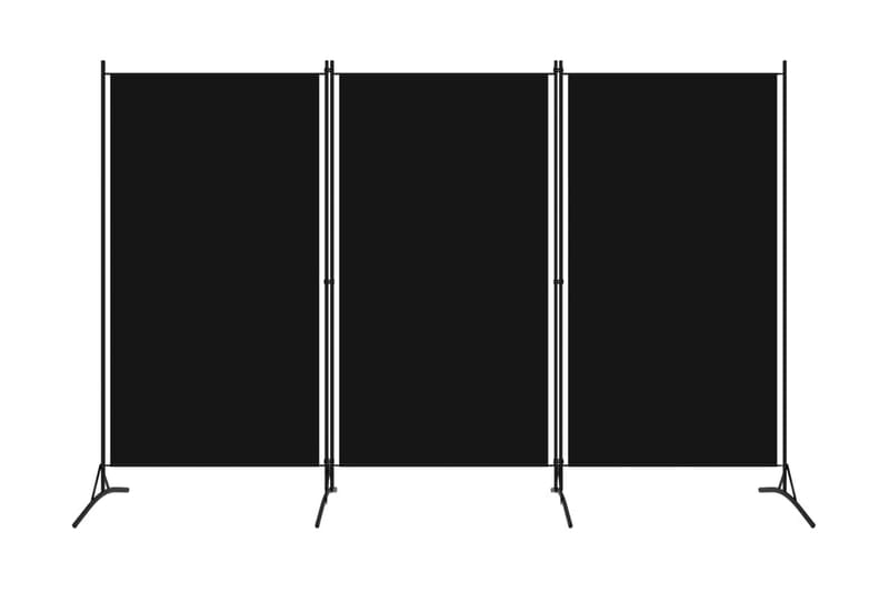 Rumsavdelare 3 paneler svart 260x180 cm - Svart - Inredning - Rumsavdelare - Skärmvägg