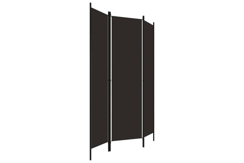 Rumsavdelare 3 paneler brun 150x180 cm - Brun - Skärmvägg - Rumsavdelare