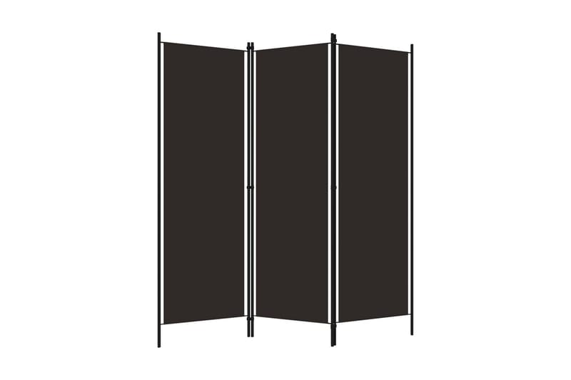 Rumsavdelare 3 paneler brun 150x180 cm - Brun - Inredning - Rumsavdelare - Skärmvägg