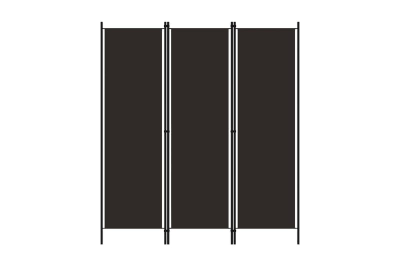 Rumsavdelare 3 paneler brun 150x180 cm - Brun - Inredning - Rumsavdelare - Skärmvägg