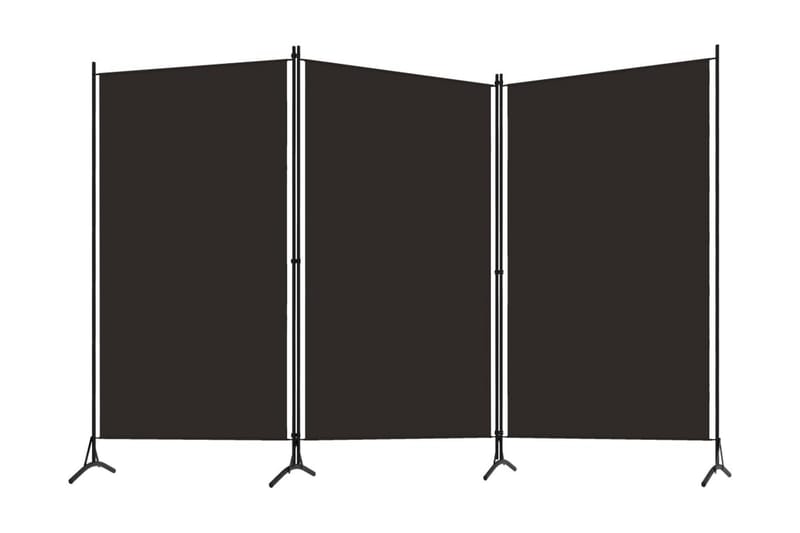 Rumsavdelare 3 paneler brun 260x180 cm - Brun - Inredning - Rumsavdelare - Skärmvägg