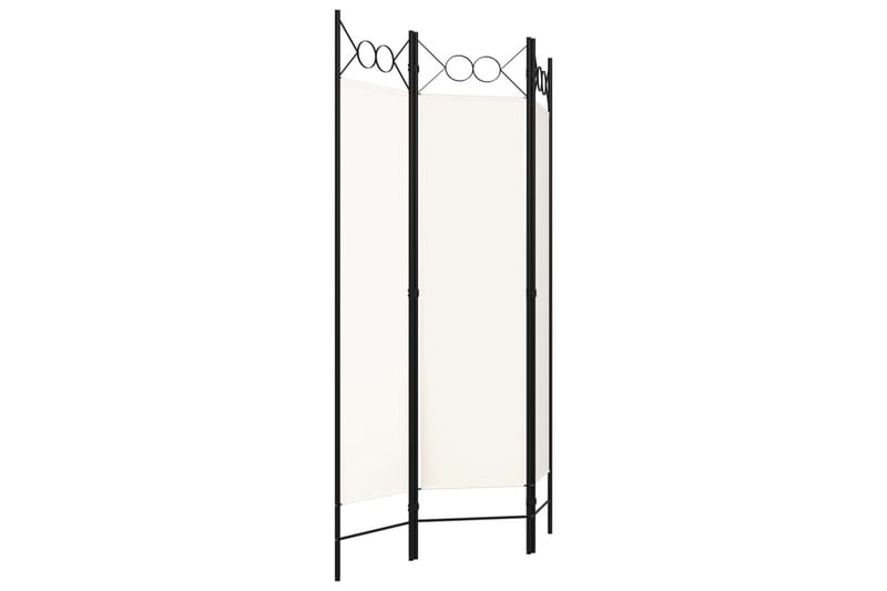 Rumsavdelare 3 paneler gräddvit 120x180 cm - Vit - Inredning - Rumsavdelare - Skärmvägg