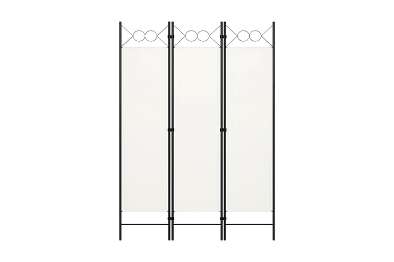 Rumsavdelare 3 paneler gräddvit 120x180 cm - Vit - Inredning - Rumsavdelare - Skärmvägg