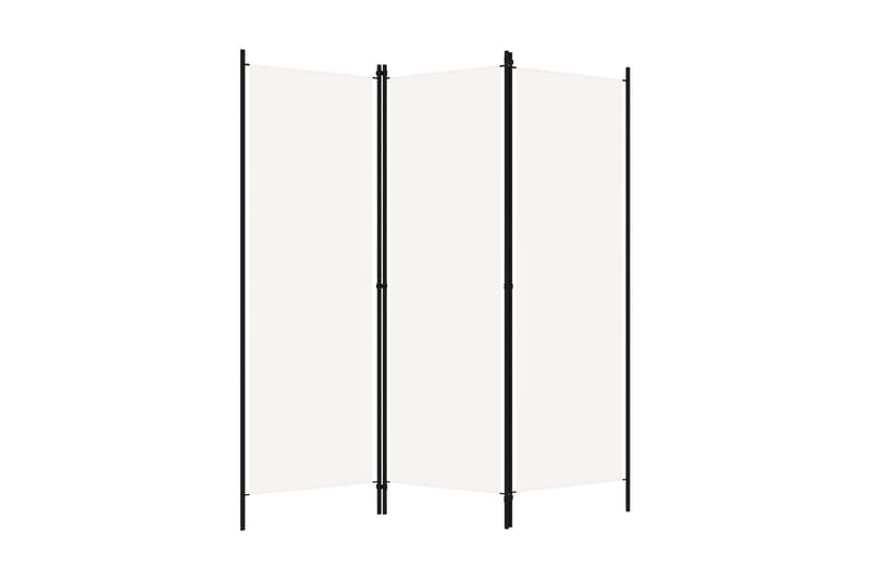 Rumsavdelare 3 paneler gräddvit 150x180 cm - Vit - Inredning - Rumsavdelare - Skärmvägg