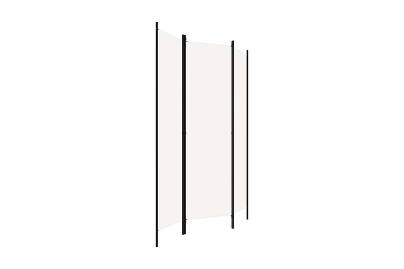 Rumsavdelare 3 paneler gräddvit 150x180 cm - Vit - Inredning - Rumsavdelare - Skärmvägg