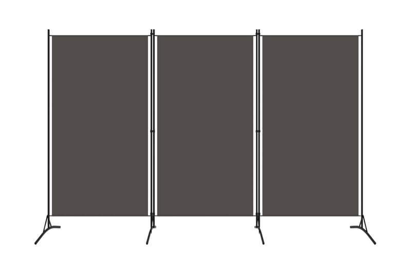 Rumsavdelare 3 paneler antracit 260x180 cm - Grå - Inredning - Rumsavdelare - Skärmvägg