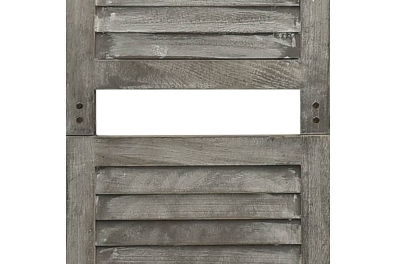 Rumsavdelare 3 paneler grå 106,5x166 cm massivt trä - Grå - Inredning - Rumsavdelare - Skärmvägg