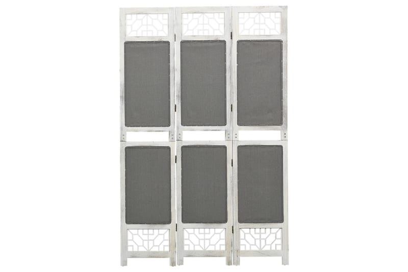 Rumsavdelare 3 paneler grå 105x165 cm tyg - Grå - Skärmvägg - Rumsavdelare
