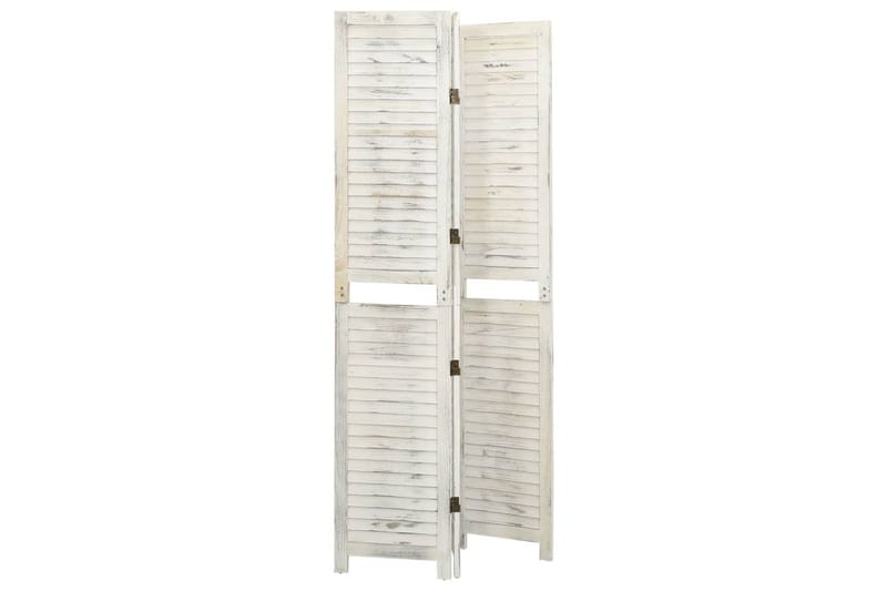 Rumsavdelare 3 paneler antikvit 105x165 cm trä - Vit - Inredning - Rumsavdelare - Skärmvägg