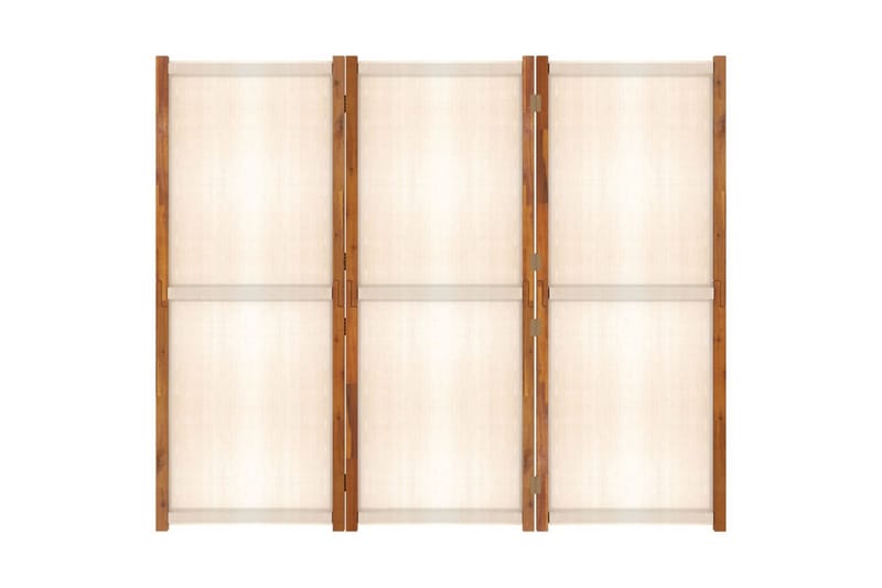 Rumsavdelare 3 paneler gräddvit 210x180 cm - Kräm - Inredning - Rumsavdelare - Skärmvägg
