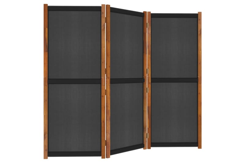 Rumsavdelare 3 paneler svart 210x180 cm - Svart - Inredning - Rumsavdelare - Skärmvägg