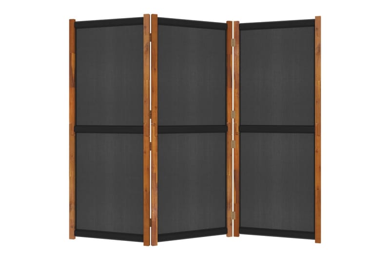 Rumsavdelare 3 paneler svart 210x180 cm - Svart - Inredning - Rumsavdelare - Skärmvägg
