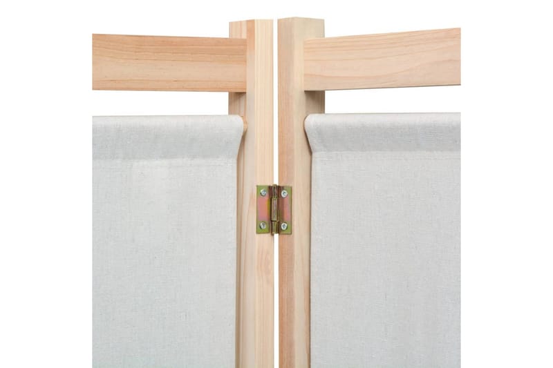 Rumsavdelare 3 paneler gräddvit 120x170x4 cm tyg - Vit - Inredning - Rumsavdelare - Skärmvägg
