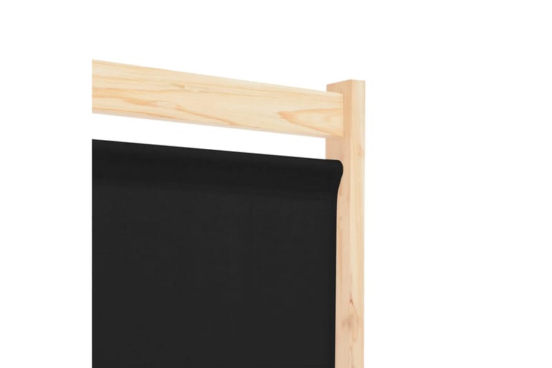 Rumsavdelare 3 paneler 120x170x4 cm svart tyg - Svart - Inredning - Rumsavdelare - Skärmvägg