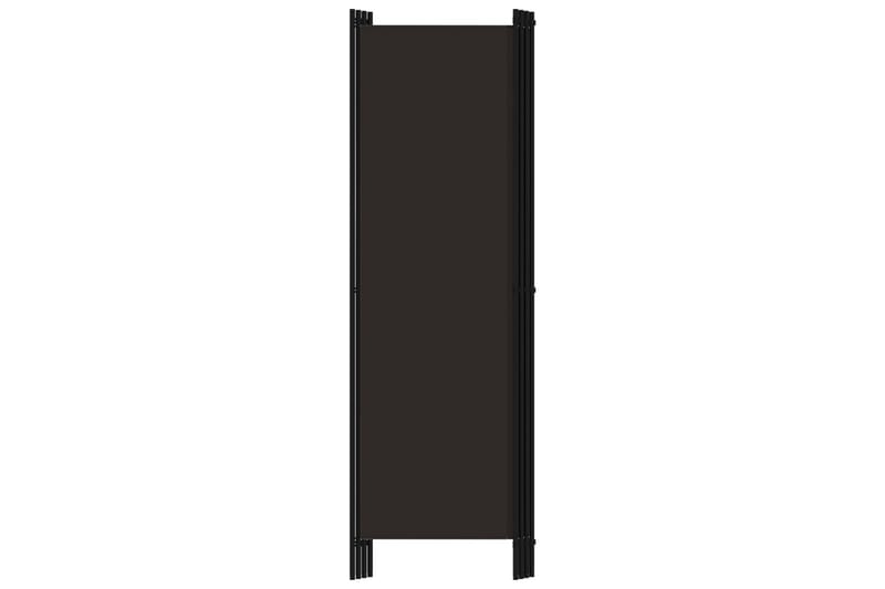 Rumsavdelare 4 paneler brun 200x180 cm - Brun - Inredning - Rumsavdelare - Skärmvägg