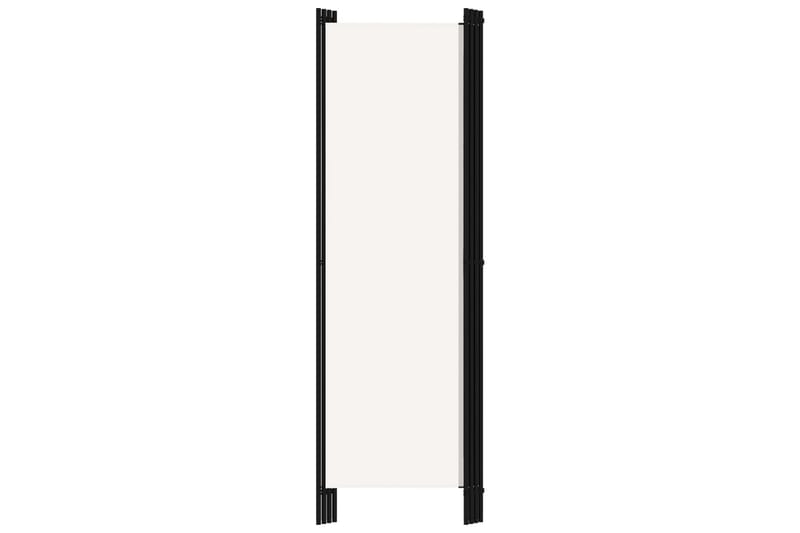 Rumsavdelare 4 paneler gräddvit 200x180 cm - Vit - Inredning - Rumsavdelare - Vikskärm