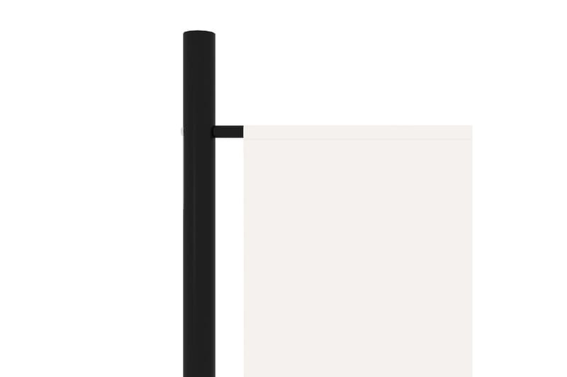 Rumsavdelare 4 paneler gräddvit 200x180 cm - Vit - Inredning - Rumsavdelare - Vikskärm