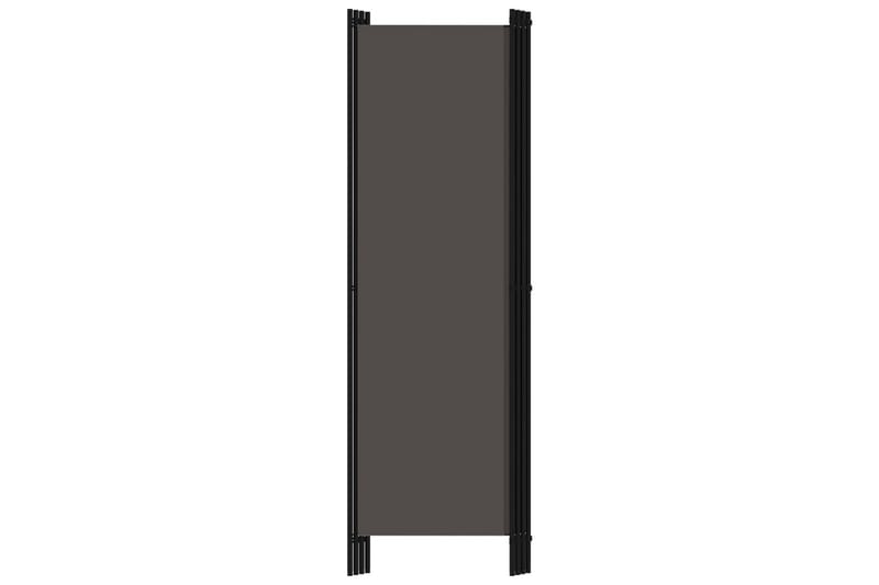 Rumsavdelare 4 paneler antracit 200x180 cm - Grå - Inredning - Rumsavdelare - Skärmvägg