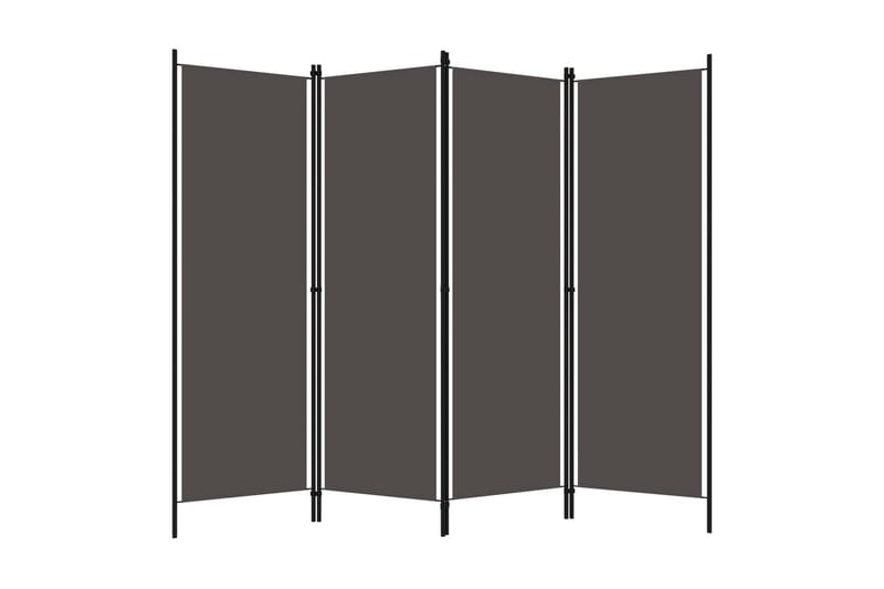 Rumsavdelare 4 paneler antracit 200x180 cm - Grå - Inredning - Rumsavdelare - Skärmvägg