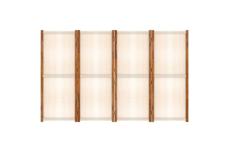 Rumsavdelare 4 paneler gräddvit 280x180 cm - Kräm - Inredning - Rumsavdelare - Skärmvägg