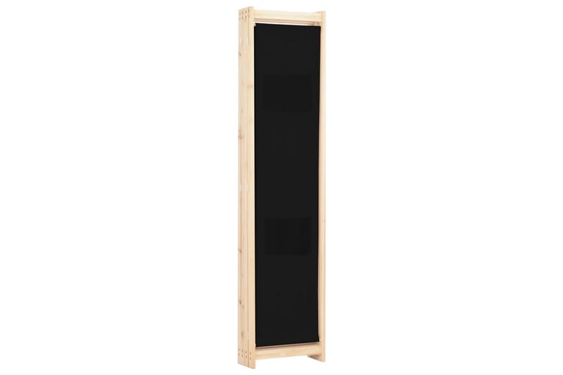 Rumsavdelare 4 paneler 160x170x4 cm svart tyg - Svart - Inredning - Rumsavdelare - Skärmvägg