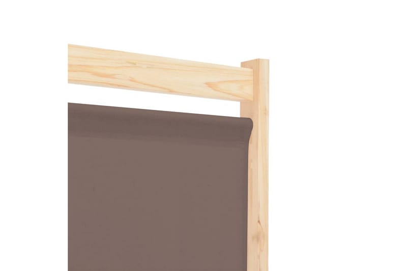 Rumsavdelare 4 paneler 160x170x4 cm brun tyg - Brun - Inredning - Rumsavdelare - Skärmvägg