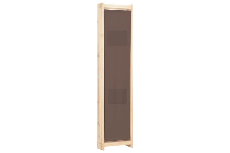 Rumsavdelare 4 paneler 160x170x4 cm brun tyg - Brun - Inredning - Rumsavdelare - Skärmvägg