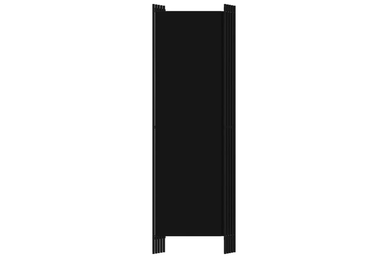 Rumsavdelare 5 paneler svart 250x180 cm - Svart - Inredning - Rumsavdelare - Skärmvägg
