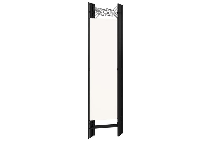 Rumsavdelare 5 paneler gräddvit 200x180 cm - Vit - Inredning - Rumsavdelare - Skärmvägg