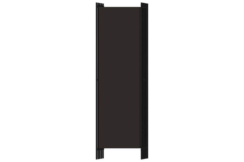 Rumsavdelare 5 paneler brun 250x180 cm - Brun - Rumsavdelare - Skärmvägg