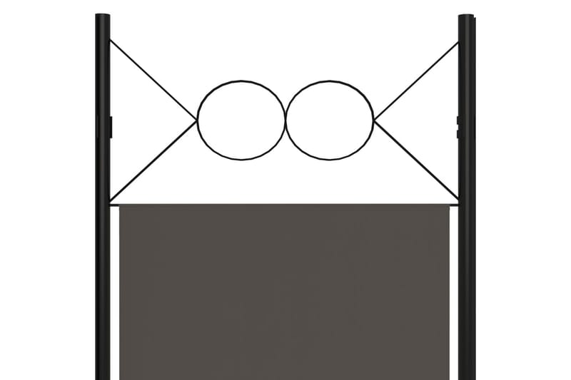Rumsavdelare 5 paneler antracit 200x180 cm - Grå - Inredning - Rumsavdelare - Skärmvägg