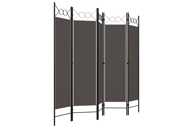 Rumsavdelare 5 paneler antracit 200x180 cm - Grå - Inredning - Rumsavdelare - Skärmvägg