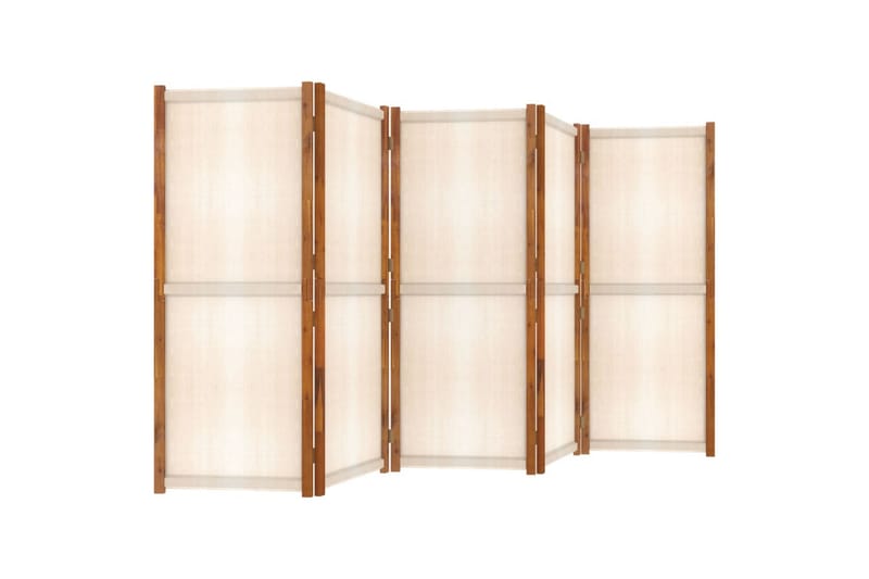 Rumsavdelare 5 paneler gräddvit 350x180 cm - Kräm - Inredning - Rumsavdelare - Skärmvägg