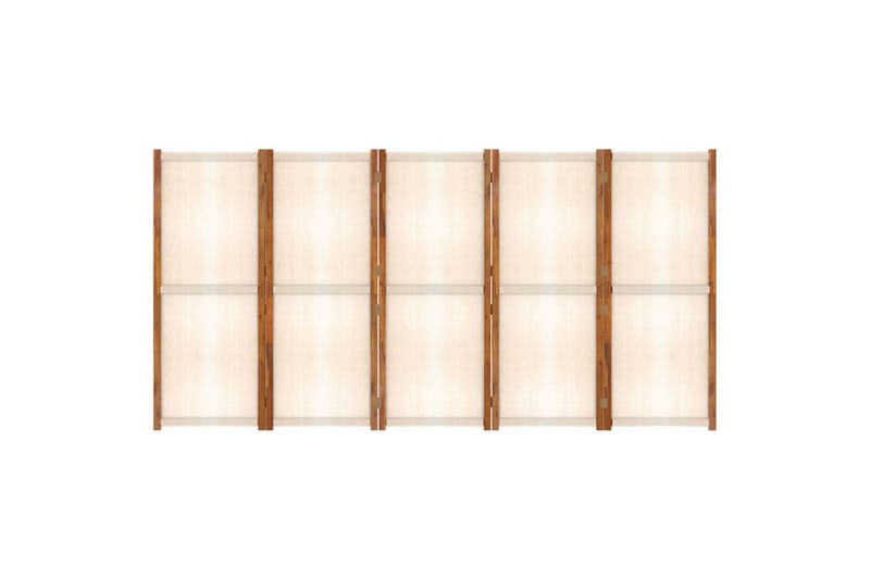 Rumsavdelare 5 paneler gräddvit 350x180 cm - Kräm - Inredning - Rumsavdelare - Skärmvägg