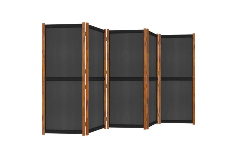 Rumsavdelare 5 paneler svart 350x180 cm - Svart - Inredning - Rumsavdelare - Skärmvägg