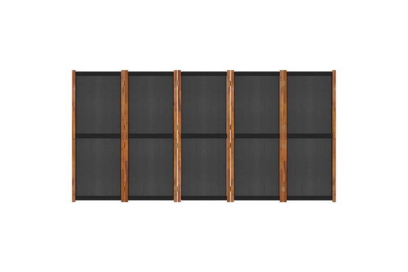 Rumsavdelare 5 paneler svart 350x180 cm - Svart - Inredning - Rumsavdelare - Skärmvägg