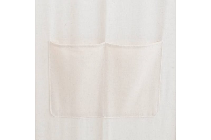 Rumsavdelare 5 paneler gräddvit 200x170x4 cm tyg - Kräm - Inredning - Rumsavdelare - Skärmvägg