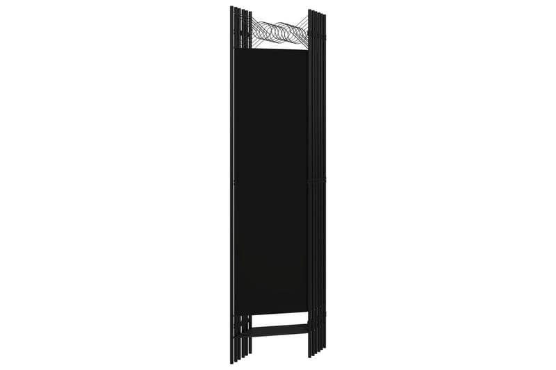 Rumsavdelare 6 paneler svart 240x180 cm - Svart - Inredning - Rumsavdelare - Skärmvägg