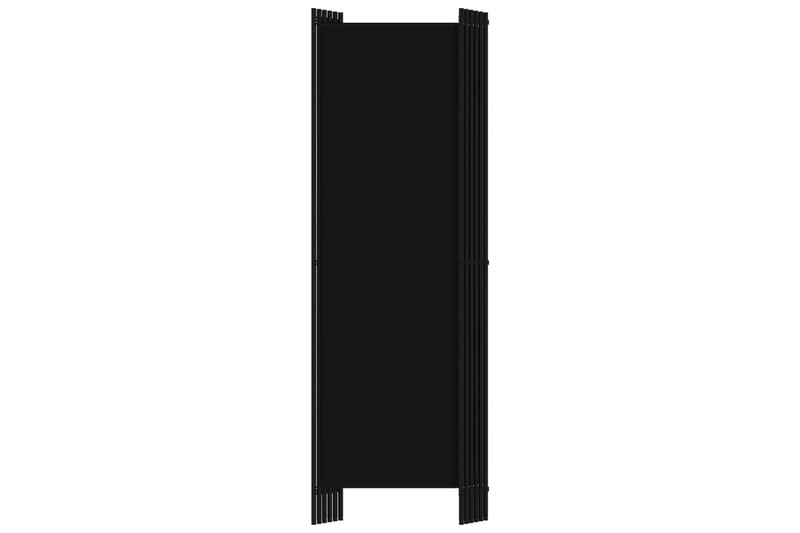 Rumsavdelare 6 paneler svart 300x180 cm - Svart - Vikskärm - Rumsavdelare