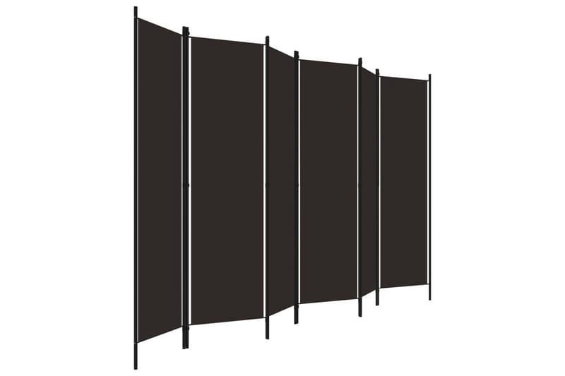 Rumsavdelare 6 paneler brun 300x180 cm - Brun - Inredning - Rumsavdelare - Skärmvägg