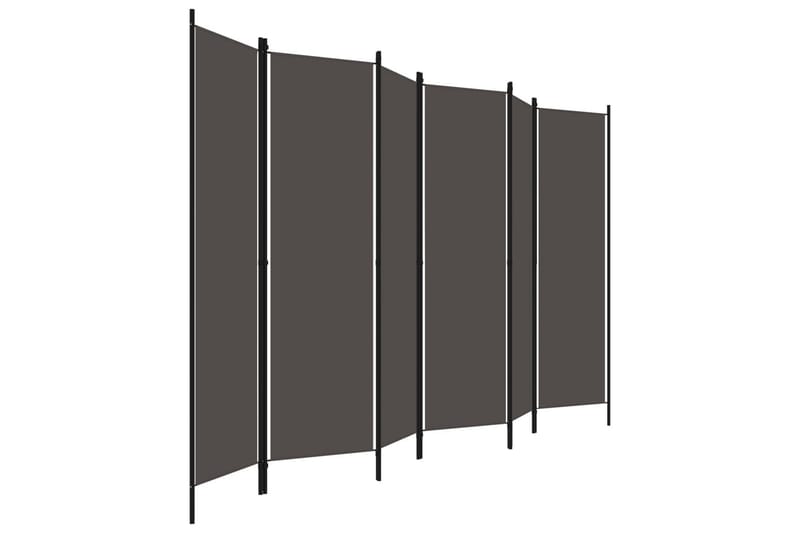 Rumsavdelare 6 paneler antracit 300x180 cm - Grå - Inredning - Rumsavdelare - Skärmvägg